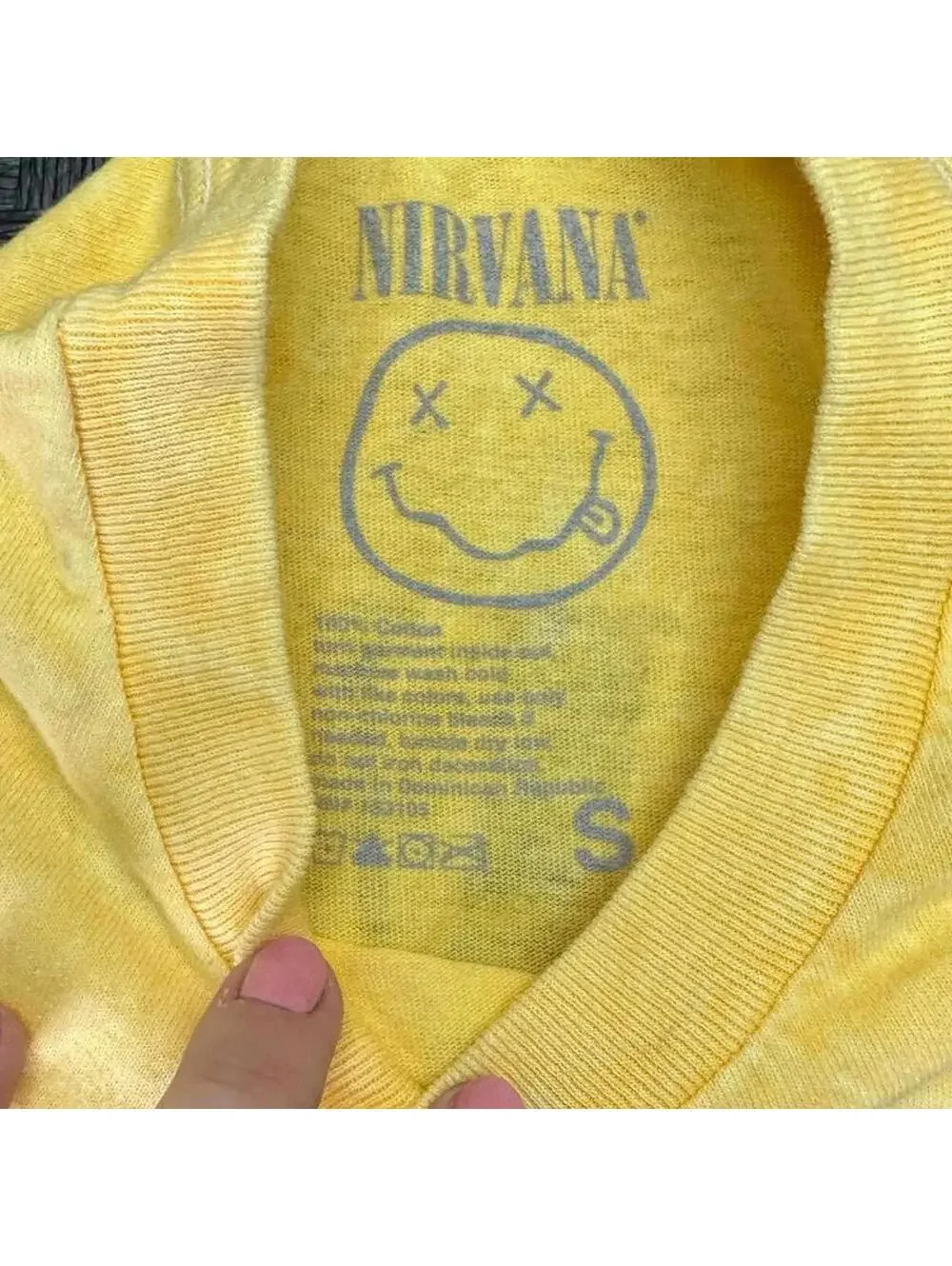 NIRVANA In Utero Yellow Angel Tee - Small